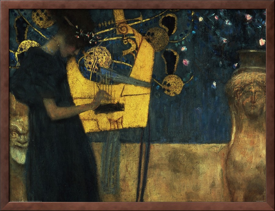 Musique, 1895 - Gustav Klimt Paintings